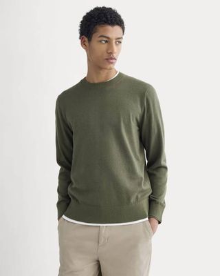 The No-Sweat Sweater | Uniform | Heathered Olive Night