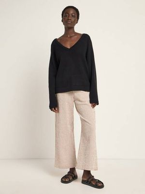 Sweater with mesh structure (GOTS)