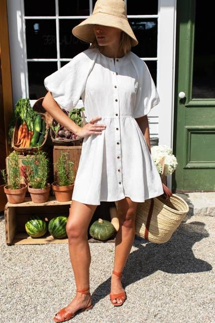 Bastille Short Dress - Star White