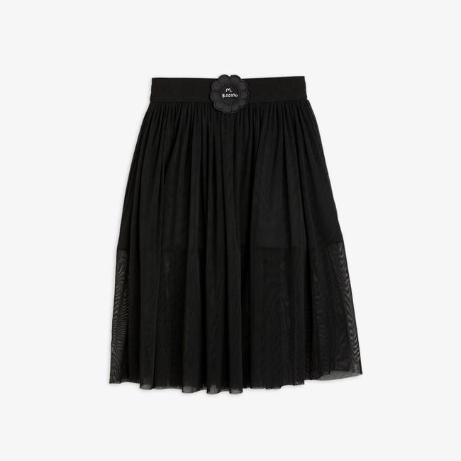 Bat Flower Tulle Skirt