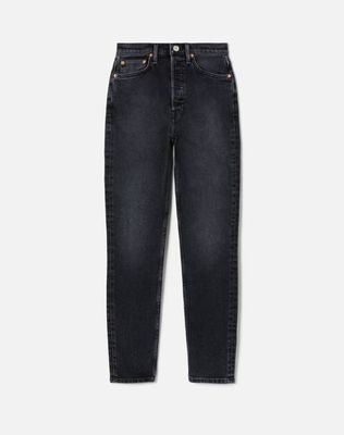 Comfort Stretch High Rise Ankle Crop - Washed Noir
