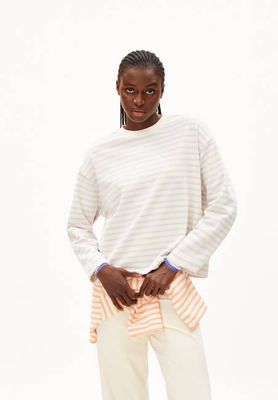 FRANKAA MAARLEN STRIPE SWEAT | morning sky-undyed