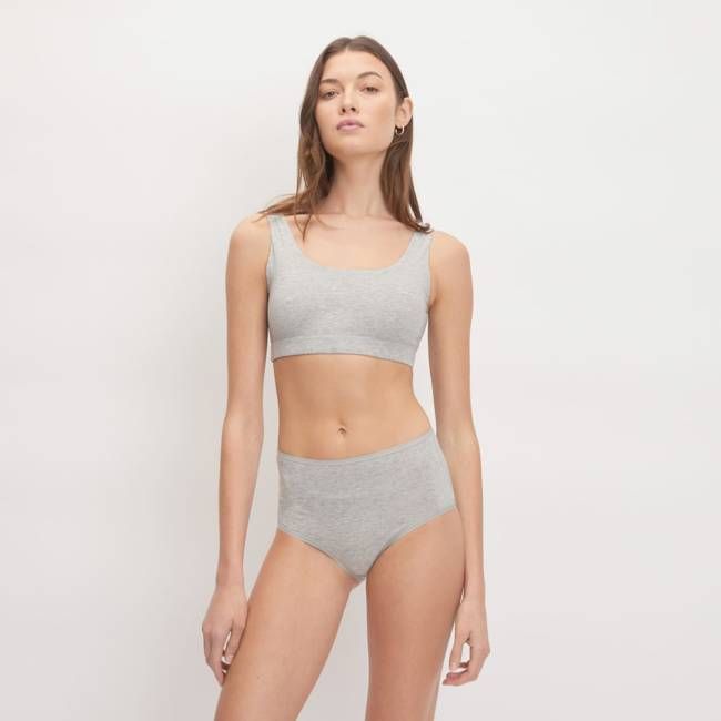 The Cotton Tank Bra |  Heathered Grey