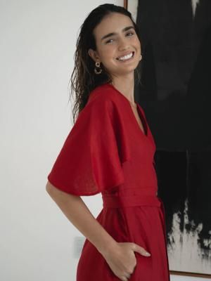 Ayla Linen Dress
