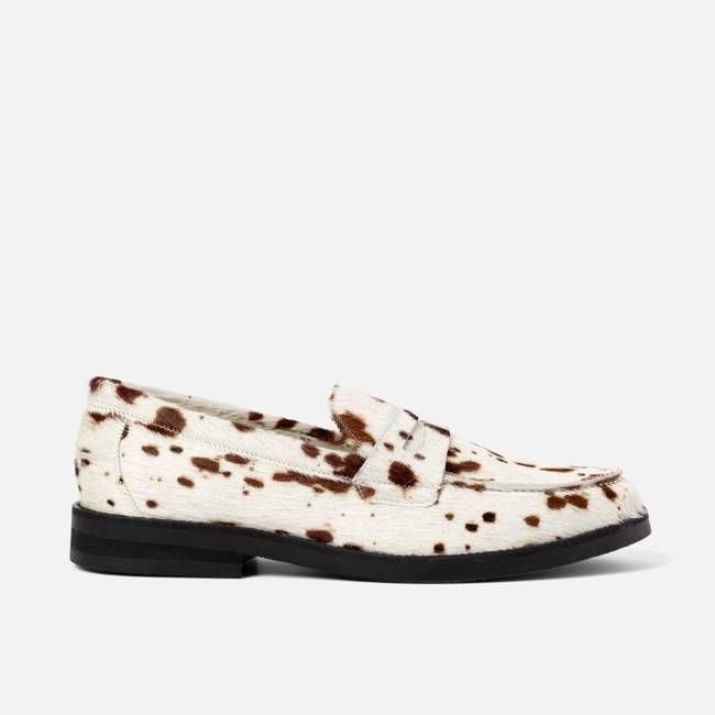 Wilde Brown Cow Pony Penny Loafer - Men's