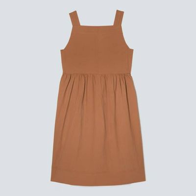The Seersucker Midi Dress | Tawny Brown