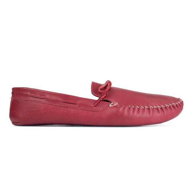The Men's Moccasin in Pomegranate ~ Standard/Narrow