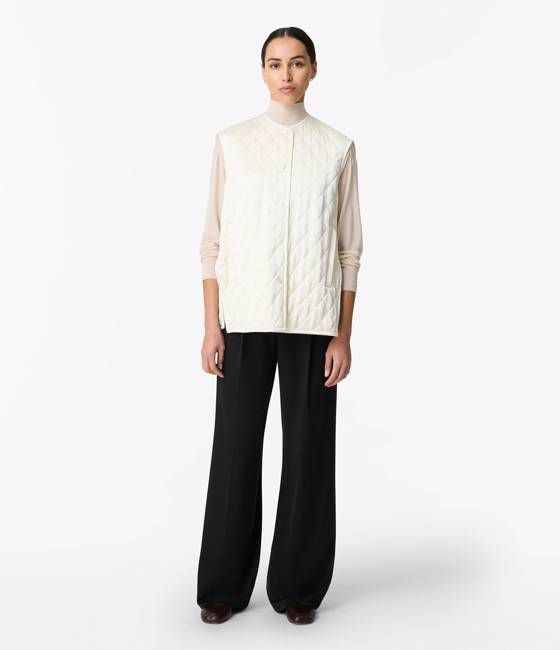 Satin Gilet | Cream