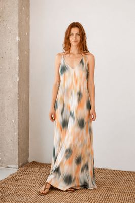 Printed Ecovero Viscose Maxi Dress - ARCHIVE SALE