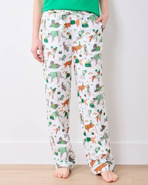 Lucky Paws - PJ Pants - Irish Cream