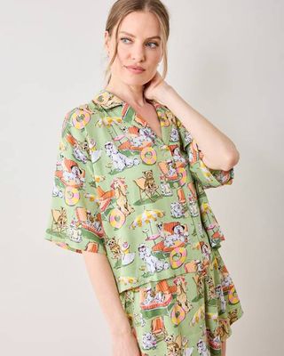 Palm Royale Pooches - Eco Satin Sweet Dreams Set - Grasshopper