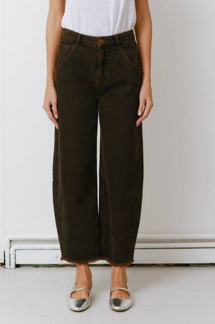 Bo Barrel Leg Jean in Cacao