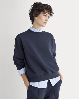 Lightweight Terry Blouson Crew | Navy