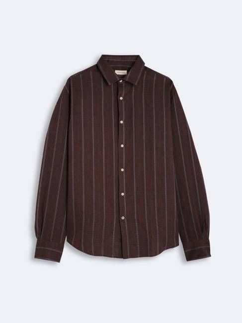 Linen Shirt Lugano Burgundy