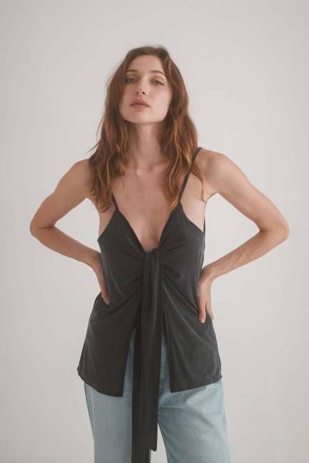 SLATE BLACK REVERSIBLE CAMI