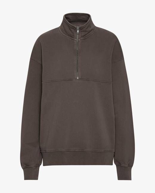 Organic Quarter Zip - Faded Mud