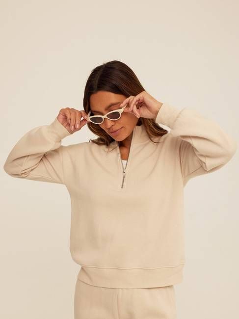 Constance Triblend Fleece Half Zip Pullover