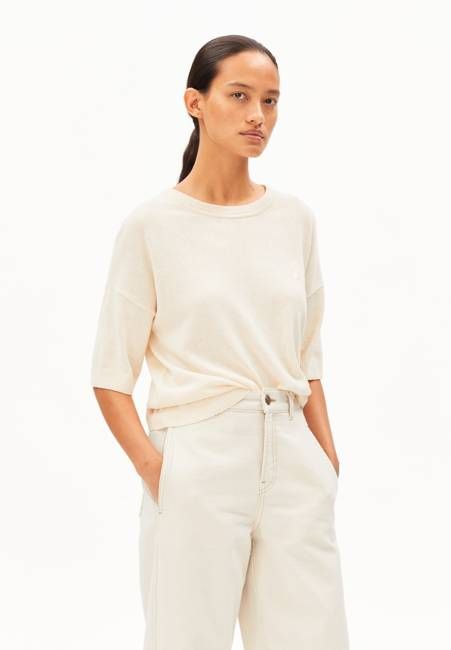 LINEN BLEND KNIT SWEATER | undyed