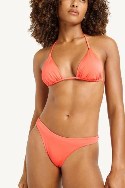 Gia Triangle Top - Coral EcoShimmer