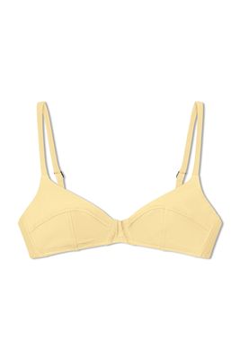 Simone Retro Top in Mellow Yellow