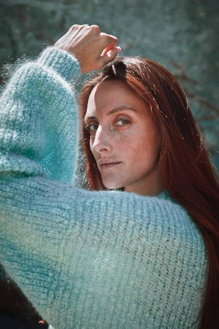 LUCIE Mohair Sweater by Marion Graux x L'Envers - Ice Blue