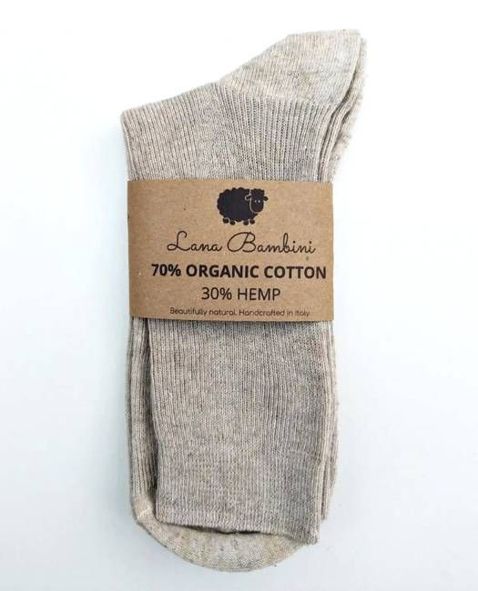 Viola Organic Cotton and Hemp Socks in Ecru