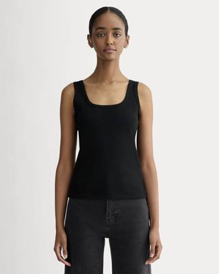 The Pointelle Cami | Black