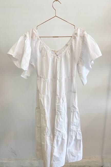 Sample Sale Rachel Dress in White Linen