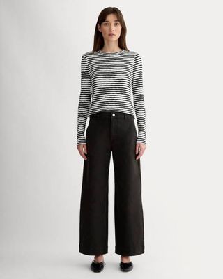 The Utility Wide-Leg Pant | Black
