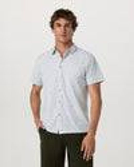 Short Sleeve Bridge Button Down | Men's Frost Grey Shirt | Vuori