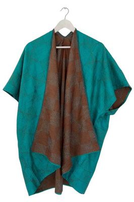 Vintage Silk Trudi Poncho No.60 Jodhpur Edit