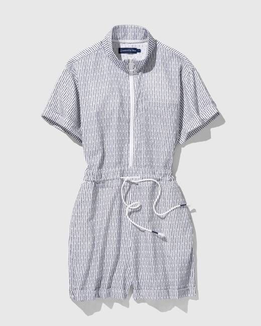 Organic Dobby Stripe Romper