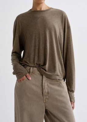 Sasha Tee (Tencel Jersey) in Loam