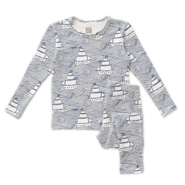 Kids Pajama Set - High Seas Navy