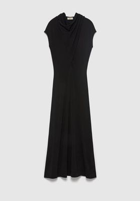 Verso Draped Scarf Dress