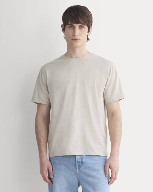 Archive Standard-Fit Cotton Crew | Heathered Oatmeal