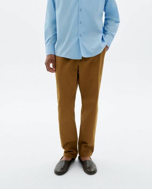Brown straight Travel pants