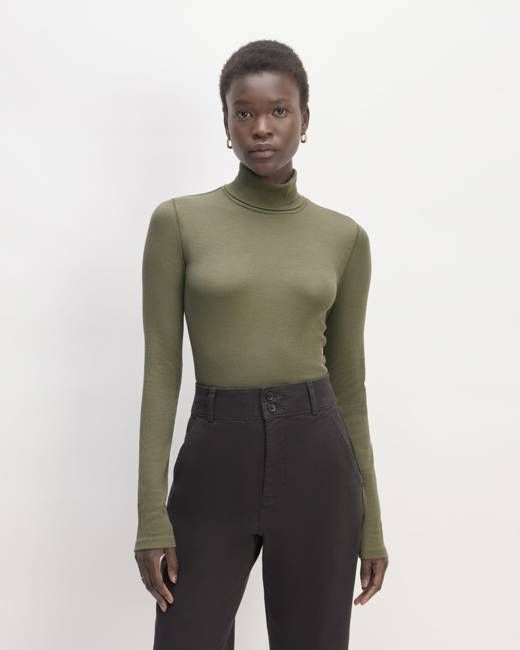 The Luxe Rib Turtleneck | Kalamata