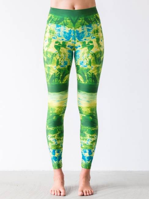 Yoga leggings Misty Jungle - Hoessee
