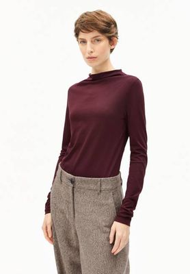 CALUNAA LONGSLEEVE | dunkle Preiselbeere