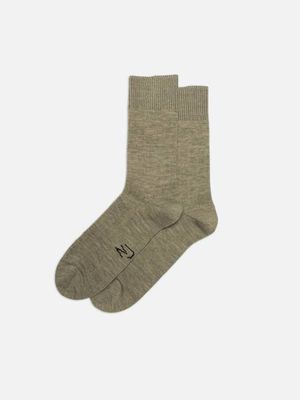 Men Broad Ribbed Socks Desert organic cotton | Nudie Jeans