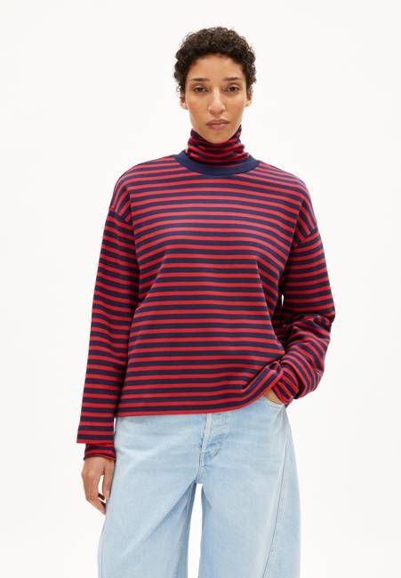 FRANKAA MAARLEN STRIPE | tinted navy-candy apple