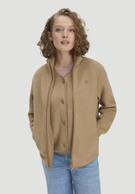 Fleece jacket Relaxed ACTIVE LIGHT made of pure organic cotton
