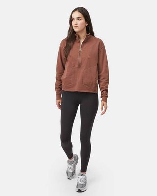 Organic Cotton French Terry Half Zip