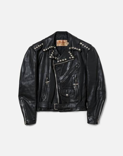 70s Studded Leather Jacket- #11