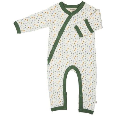 Kimono Romper - Flowers, White