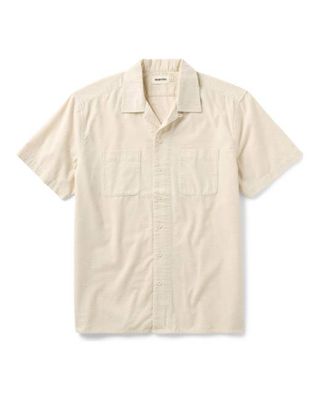 The Conrad Shirt in Heather Oat Pincord