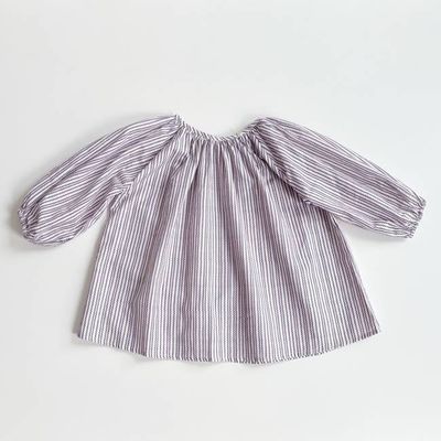 Peasant Tunic, Ric Rac Print, Pansy, Size 5