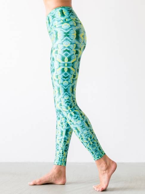 Yoga Leggings Mytilus Green - Hoessee