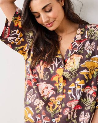 Mushroom Medley - Original Fit Eco Satin Wildest Dreams Set - Truffle